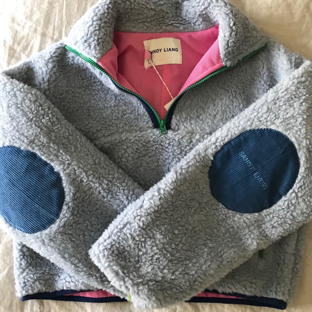 Sandy Liang Bean Fleece Pullover